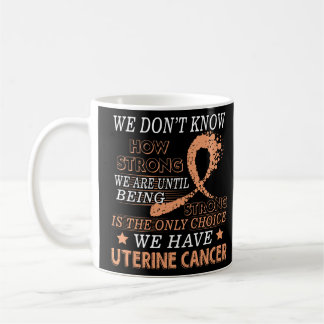 Mug Forte Cancer de l'utérus Peach ruban de sensibilis