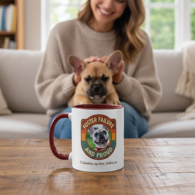 Mug Foster Failure Pet Photo (Animal foster failure photo coffee mug)