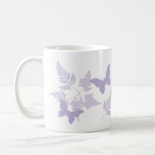 Mug Fougères pourpres de lavande de papillons