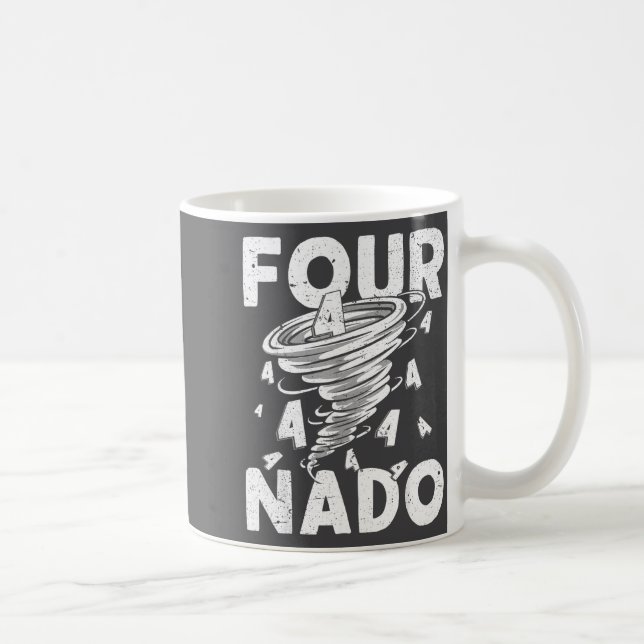 Mug Four Nado Fournado 4th Birthday 4 Years Old  (Droite)
