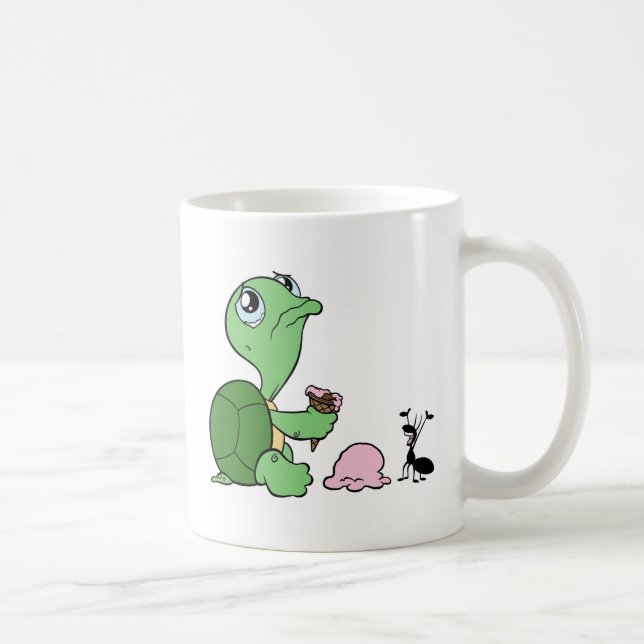 Mug Fourmi heureuse de tortue triste (Droite)
