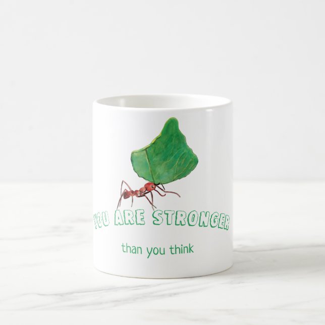 Mug Fourmi portant une grosse feuille (Centre)