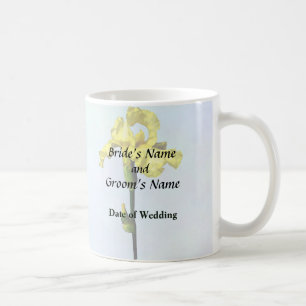 Mug Fournitures de mariage Iris jaune et bourgeon