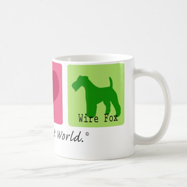 Mug Fox de fil d'amour de paix (Droite)