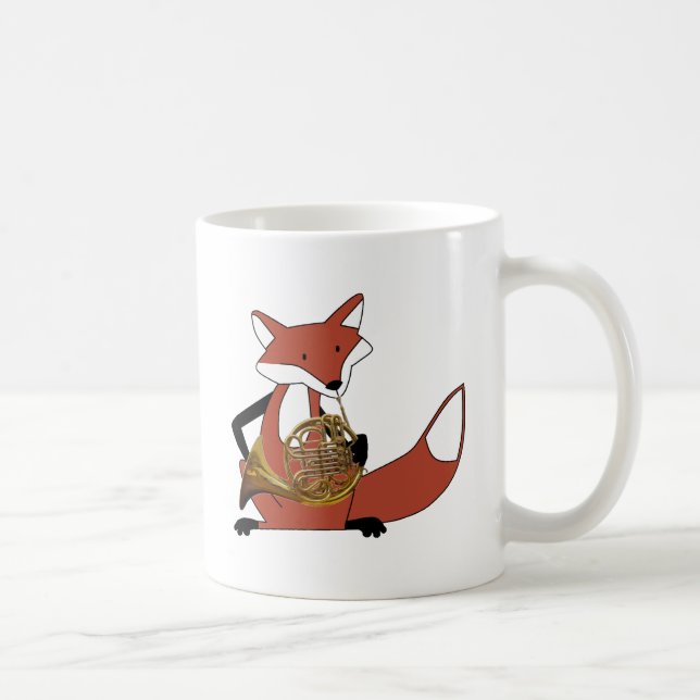 Mug Fox jouant le cor de harmonie (Droite)