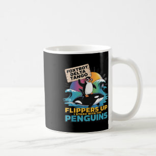 Mug Foxtrots Delta Tangos Penguin Résister à la protes