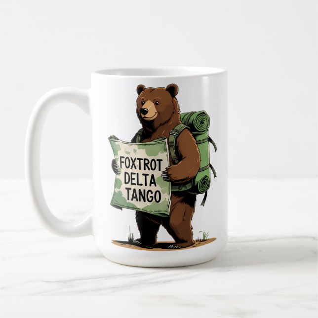 Mug Foxtrots Deltas Tangos Resist Bear Funny Fdt Natio (Gauche)