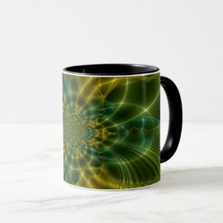 Mug Fractage clair - Vert et Jaune