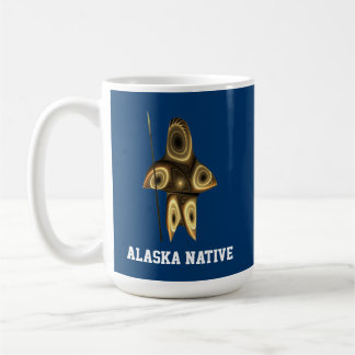 Mug Fractal Inuit Hunter - Alaska Native