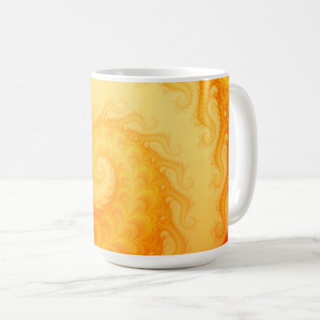 Mug Fractale chaotique Swirl Art Abstrait (Devant droit)