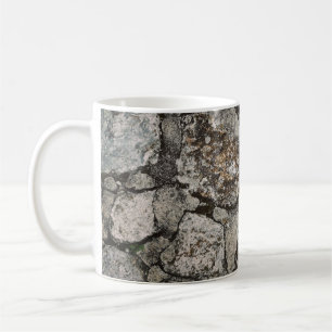 Mug Fragment de pierre noir et gris