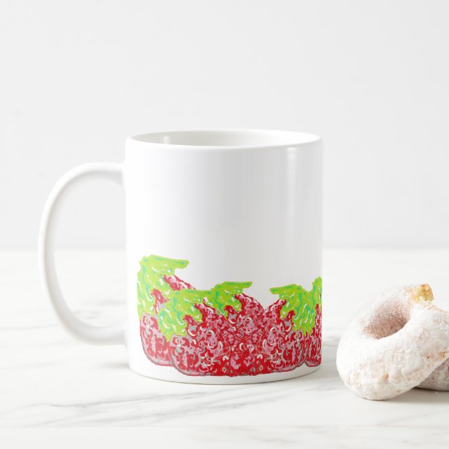 Mug : Fraises (Avec donut)