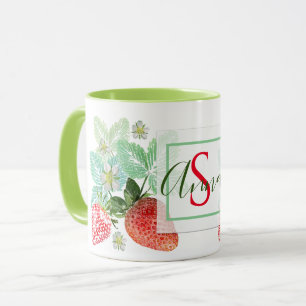 Mug fraises, baies, rouge, frais, mûr, sucré, nourritu