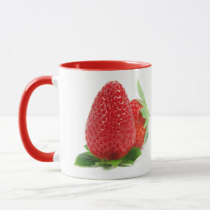 Mug Fraises sur blanc