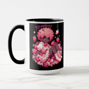 Mug Frameur de fraise : Femboy de peau foncée