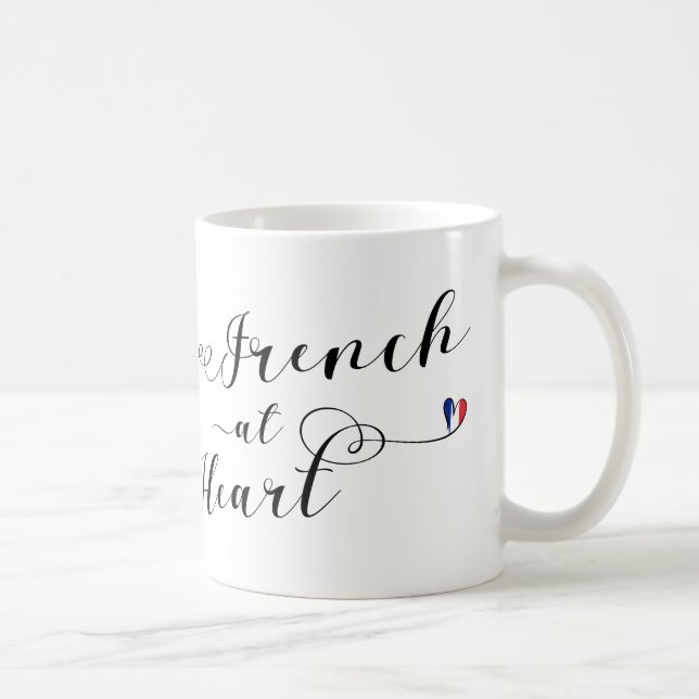 Mug Français Au Coeur, France (Droite)