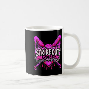 Mug Frapper le cancer du sein Baseball Softball Drip H