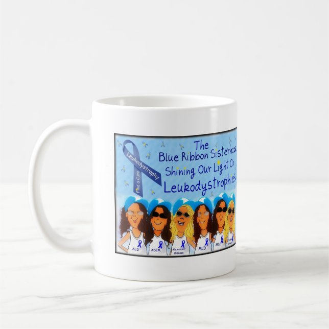 Mug Fraternité de ruban bleu (Gauche)