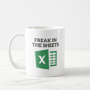 Mug Freak Dans Les Feuilles, Feuille De Calcul, Café C
