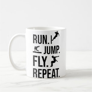 Mug Free Runner Cours Sauter Voler Répéter Parkour
