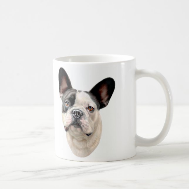 Mug French Buldog BW Bust (Droite)