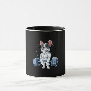 Mug French Bulldog Poids Funny Deadlift Gym