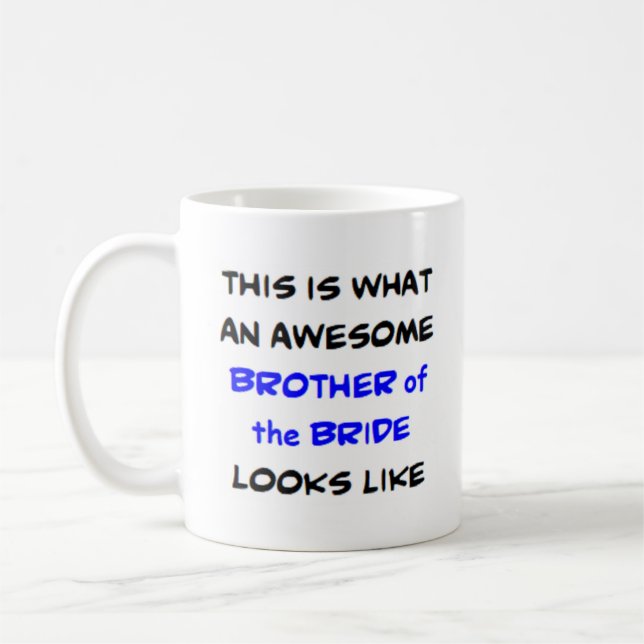 Mug frère de la mariée, génial (Gauche)