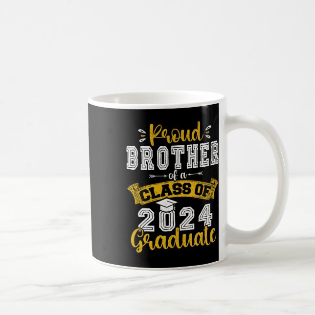 Mug Frère D'Un Cl De 2024 Diplômé Funny Senior 2024 (Droite)