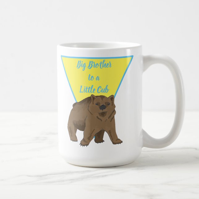 Mug Frères Big Brother Little Brother mignon bébé ours (Droite)