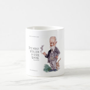 Mug Freud & Citation sur les chats