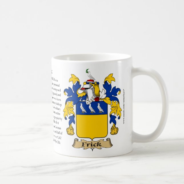 Mug Frick, l'origine, la signification et la crête (Droite)
