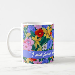 Mug Frida Kahlo, Fleurs Peintes