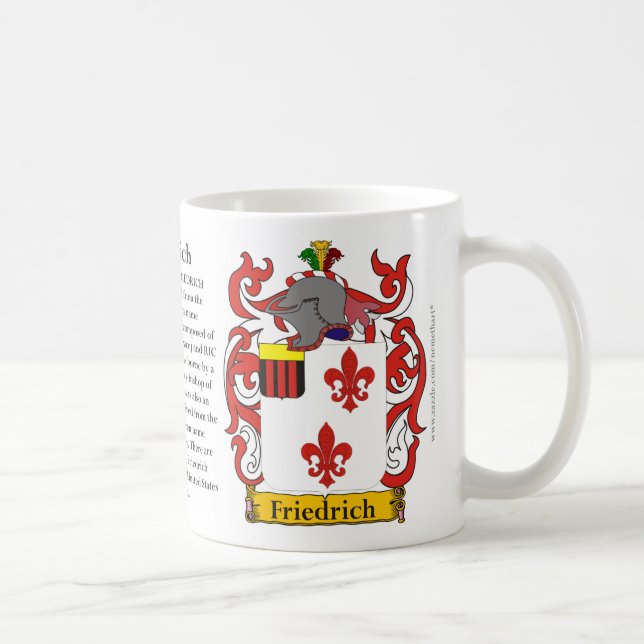 Mug Friedrich l'origine, la signification et la crête (Droite)
