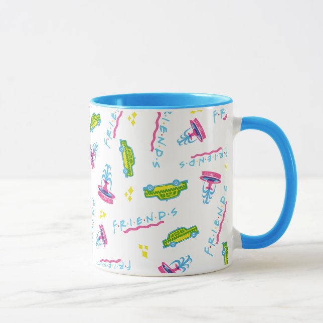 Mug FRIENDS™ Motif Taxi et Fontaine à Eau (Droite)