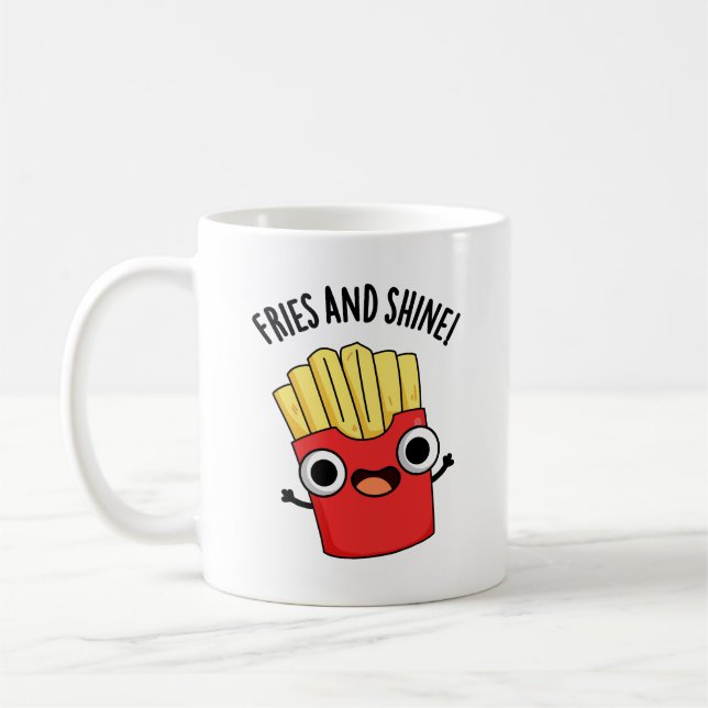 Mug Fries Et Brillantes Puns De Nourriture Drôle (Gauche)