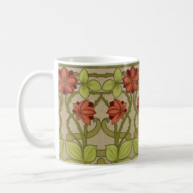 Mug Frieze Bordure Art Nouveau Floral (Gauche)