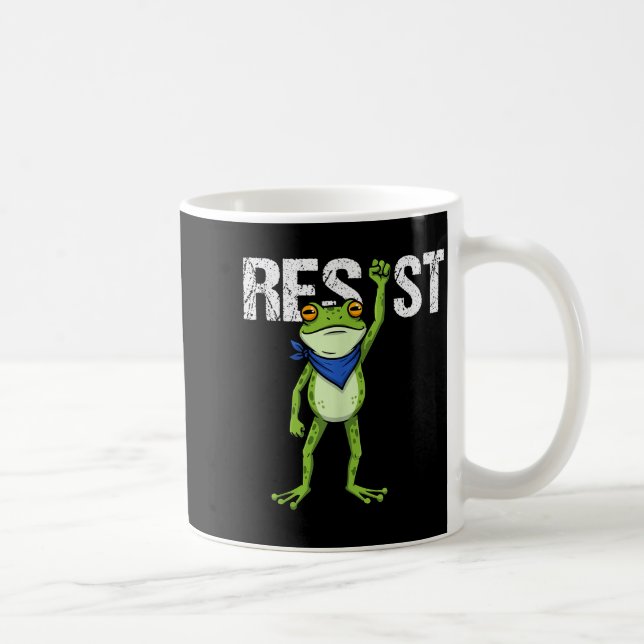 Mug Frogs Resist - Rtland Frog Protest Funny  (Droite)