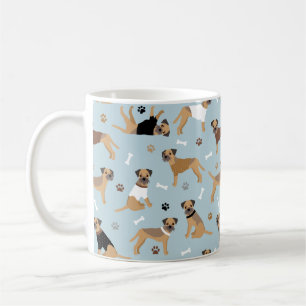 Mug Frontière des os et des pattes du Terrier