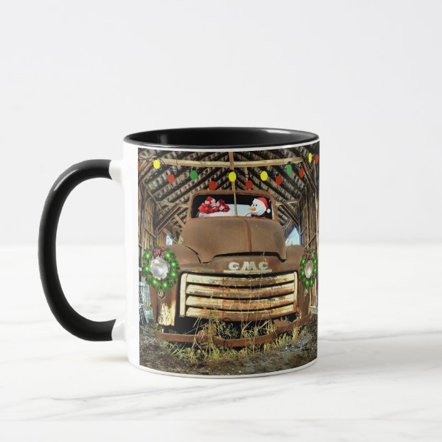 Mug Frosty's Vintage GMC Truck Christmas Run (Gauche)
