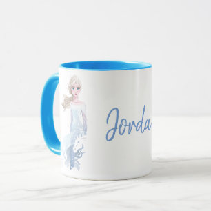 Mug Frozen 2 : Illustration de l'aquarelle Elsa
