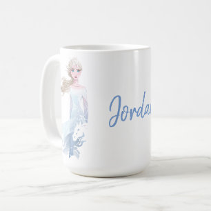 Mug Frozen 2 : Illustration de l'aquarelle Elsa