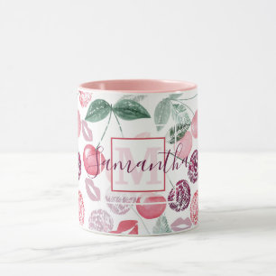 Mug Fruit de cerise rouge élégant