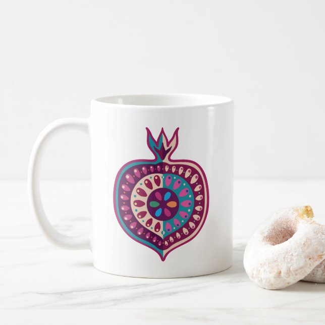 Mug Fruit de grenades décoratives (Avec donut)