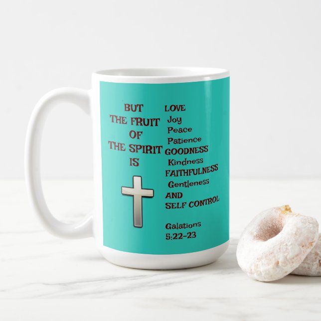 Mug Fruit de l'Esprit Religion (Avec donut)