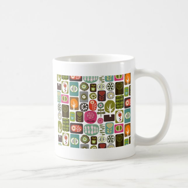 Mug Fruit Fleur Cool mignonne Girl Retro Floral (Droite)