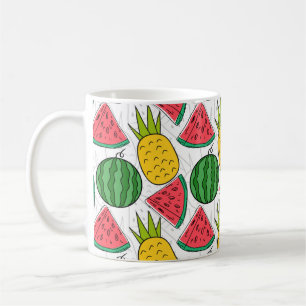 Mug Fruit motif transparent   motif de surface de frui