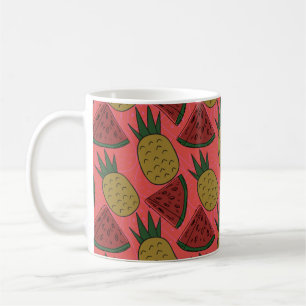 Mug Fruit motif transparent motif de surface de frui