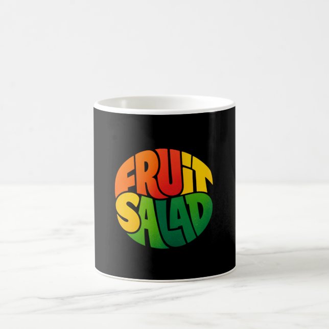 Mug FRUIT SALAD – Bold Circular Typography Design (Centre)