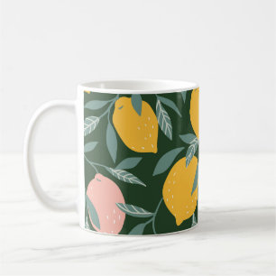 Mug Fruit vintage citron Motif sans joint