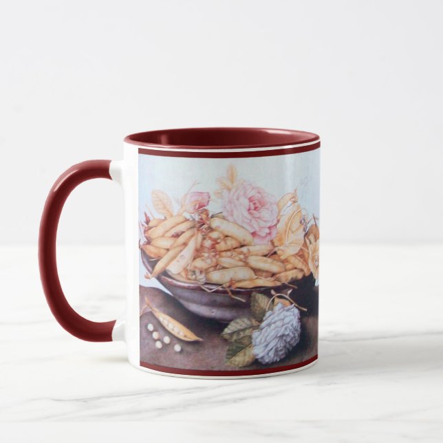 MUG FRUITS DE SAISON 6 - HARICOTS ET ROSE (Gauche)